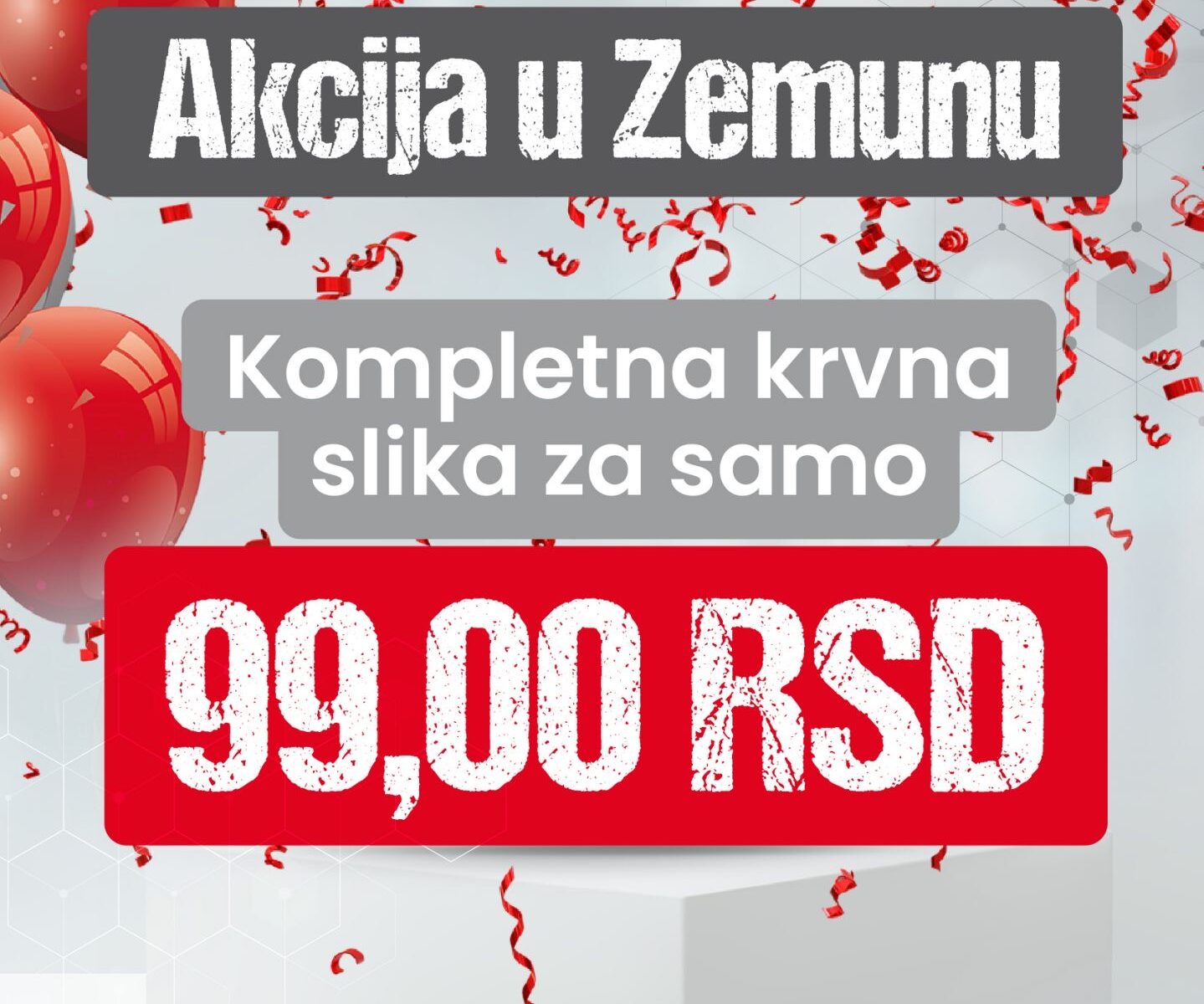 Akcija u Zemunu – kompletna krvna slika za 99 RSD u Family Medica laboratoriji
